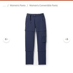 Outdoor voices Rectrek zip off pants. In navy size L.